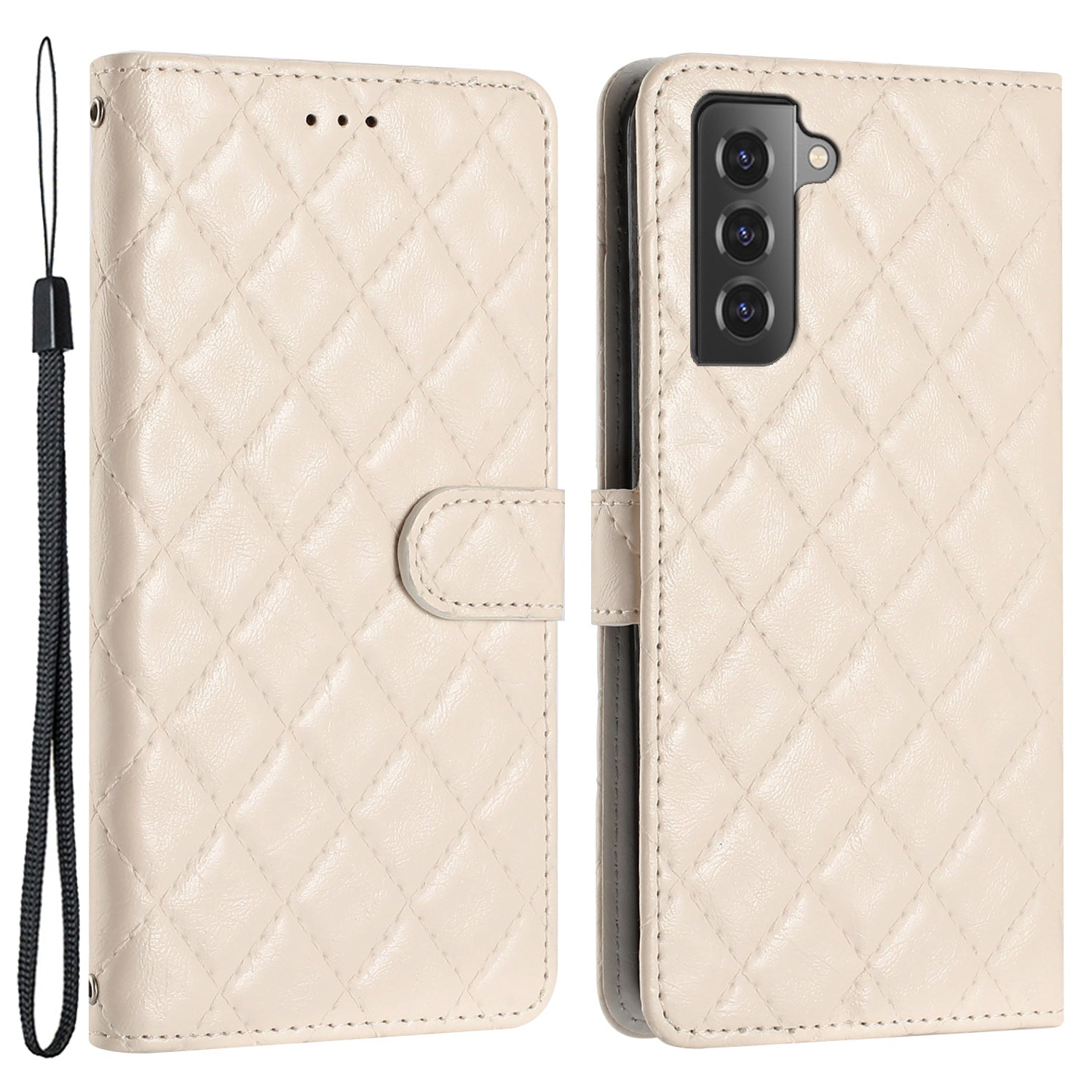 For Samsung Galaxy S22 5G Mobile Phone Case Stitching Line Rhombus PU Leather Wallet Stand Phone Cover For Samsung Galaxy S22 5G Mobile Phone Case Stitching Line Rhombus PU Leather Wallet Stand Phone Cover